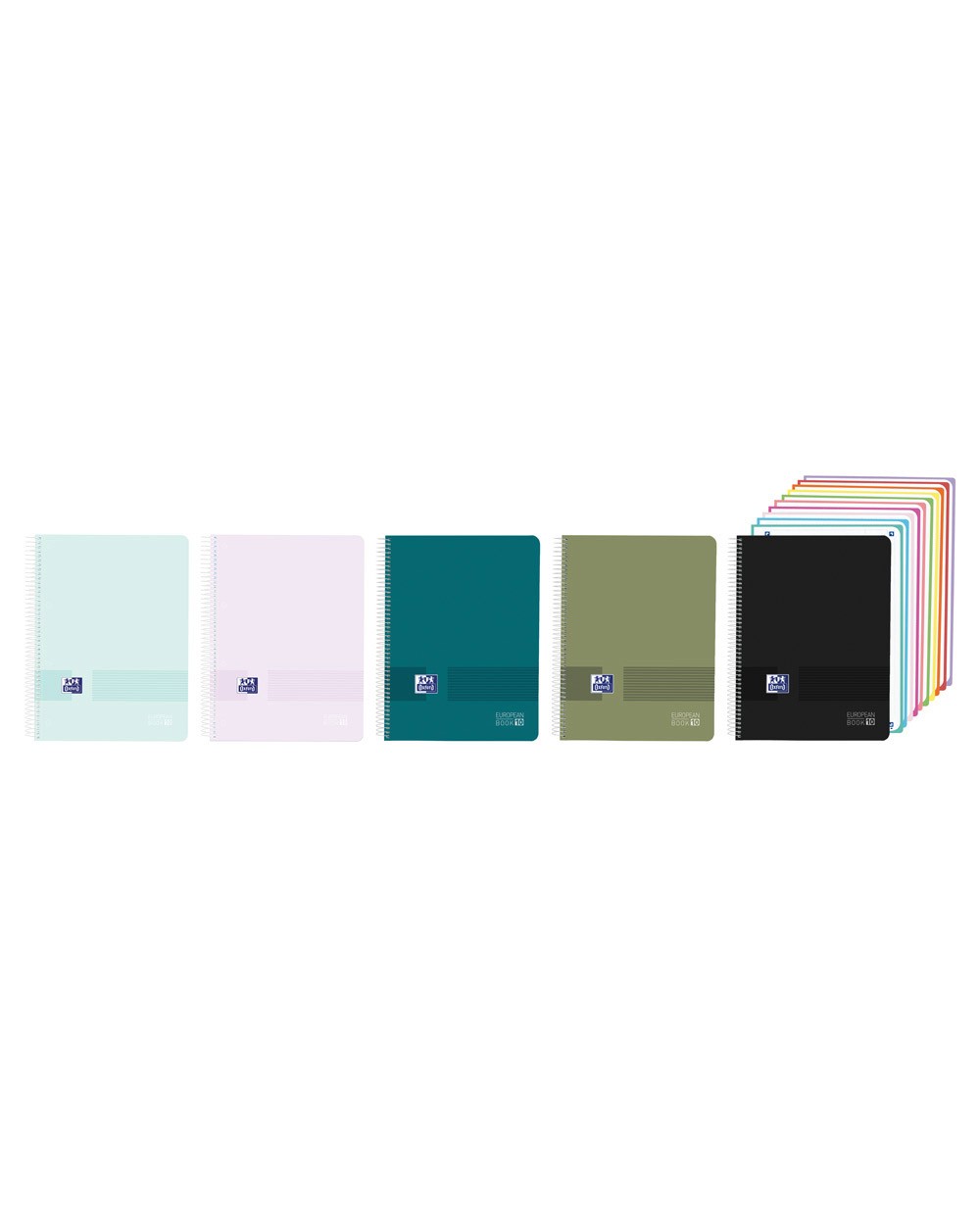 Cuaderno espiral oxford livego europeanbook 10 tapa plastico din a4 200 hojas cuadro 5 mm
