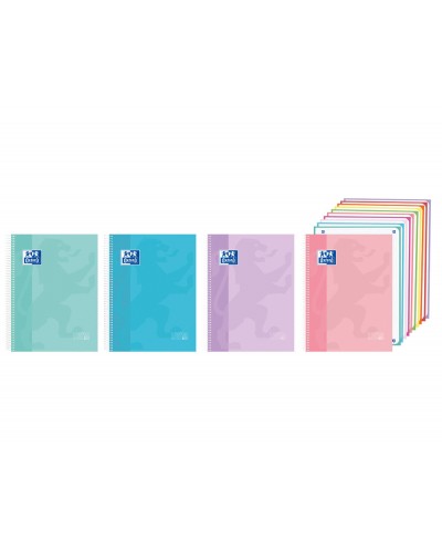 Cuaderno espiral oxford europeanbook 10 tapa extradura din a4 200 hojas cuadro 5 mm