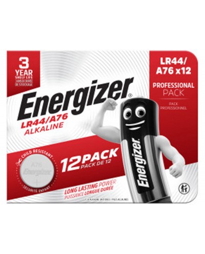 Pila energizer alcalina especialidad lr44 blister de 12 unidades