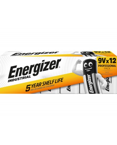 Pila energizer alcalina 9v blister de 12 unidades