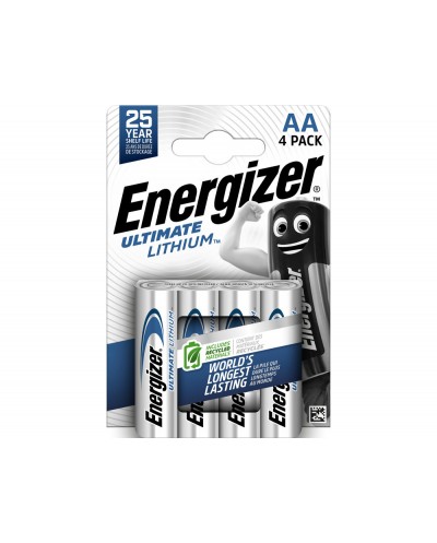 Pila energizer litio ultimate aa blister de 4 unidad