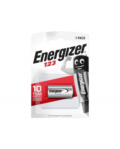 Pila energizer litio 123 blister de 1 unidad