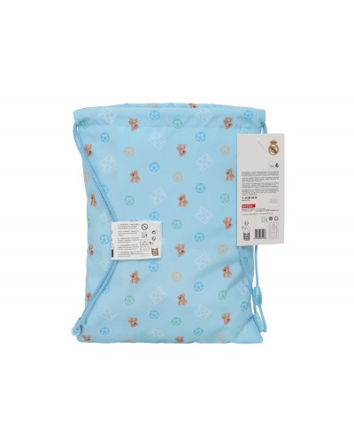 Saco plano junior safta real madrid azul 340x260x10 mm