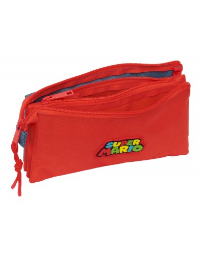 Bolso escolar portatodo safta triple super mario 120x220 30 mm