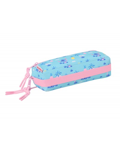 Bolso escolar portatodo safta rectangular con goma elastica 22 cm triple stitch waves 85x220x60 mm