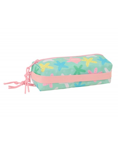 Bolso escolar portatodo safta rectangular con goma elastica 22 cm triple estrellas 85x220x60 mm