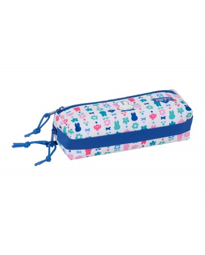 Bolso escolar portatodo safta rectangular con goma elastica 22 cm triple miffy bunny 85x220x60 mm