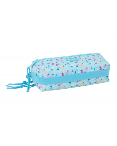 Bolso escolar portatodo safta rectangular con goma elastica 22 cm triple blackfit8 petalos 85x220x60 mm