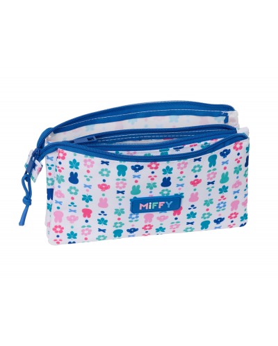 Bolso escolar portatodo safta triple miffy bunny 120x220x30 mm