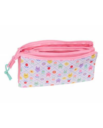 Bolso escolar portatodo safta triple gabby s dollhouse 120x220x30 mm
