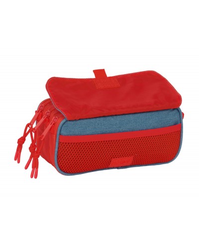 Bolso escolar portatodo safta triple big super mario 100x215x80 mm