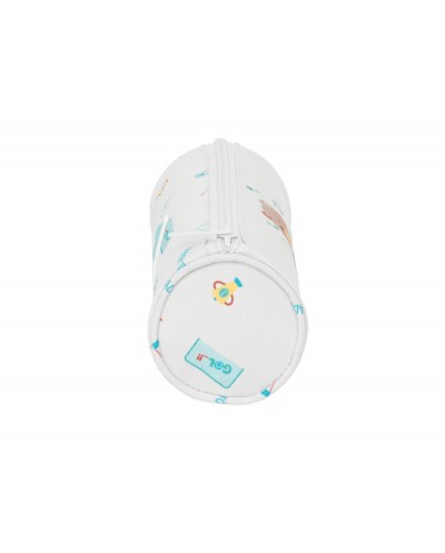 Bolso escolar portatodo safta redondo real madrid blanca 70x220x70 mm