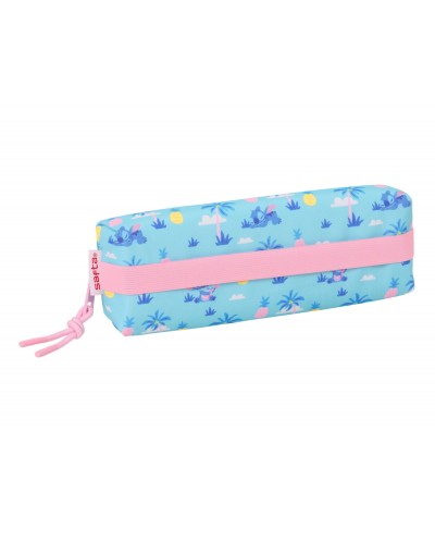 Bolso escolar portatodo safta rectangular con goma elastica 22 cm stitch waves 40x220x70 mm