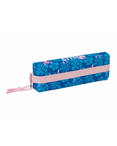Bolso escolar portatodo safta rectangular con goma elastica 22 cm stitch lilo 40x220x70 mm