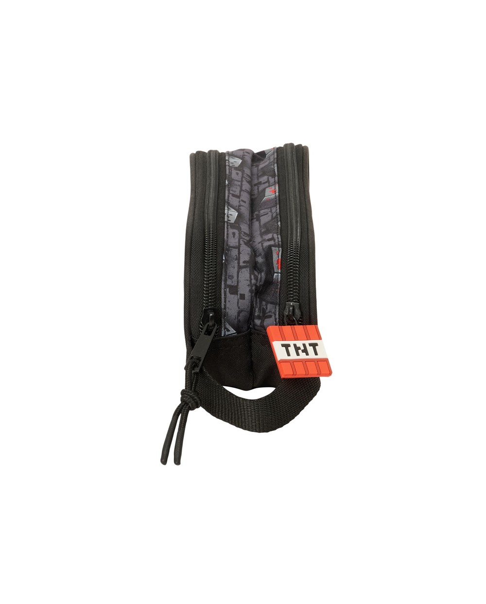 Bolso escolar portatodo safta doble minecraft grafitti 80x210x60 mm