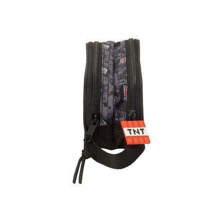 Bolso escolar portatodo safta doble minecraft grafitti 80x210x60 mm