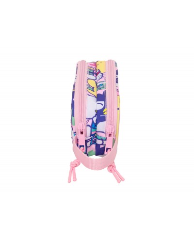 Bolso escolar portatodo safta doble kitty friends 80x210x60 mm