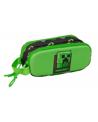Bolso escolar portatodo safta doble 3d minecraft 80x210x60 mm
