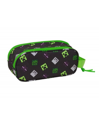 Bolso escolar portatodo safta doble 3d minecraft 80x210x60 mm