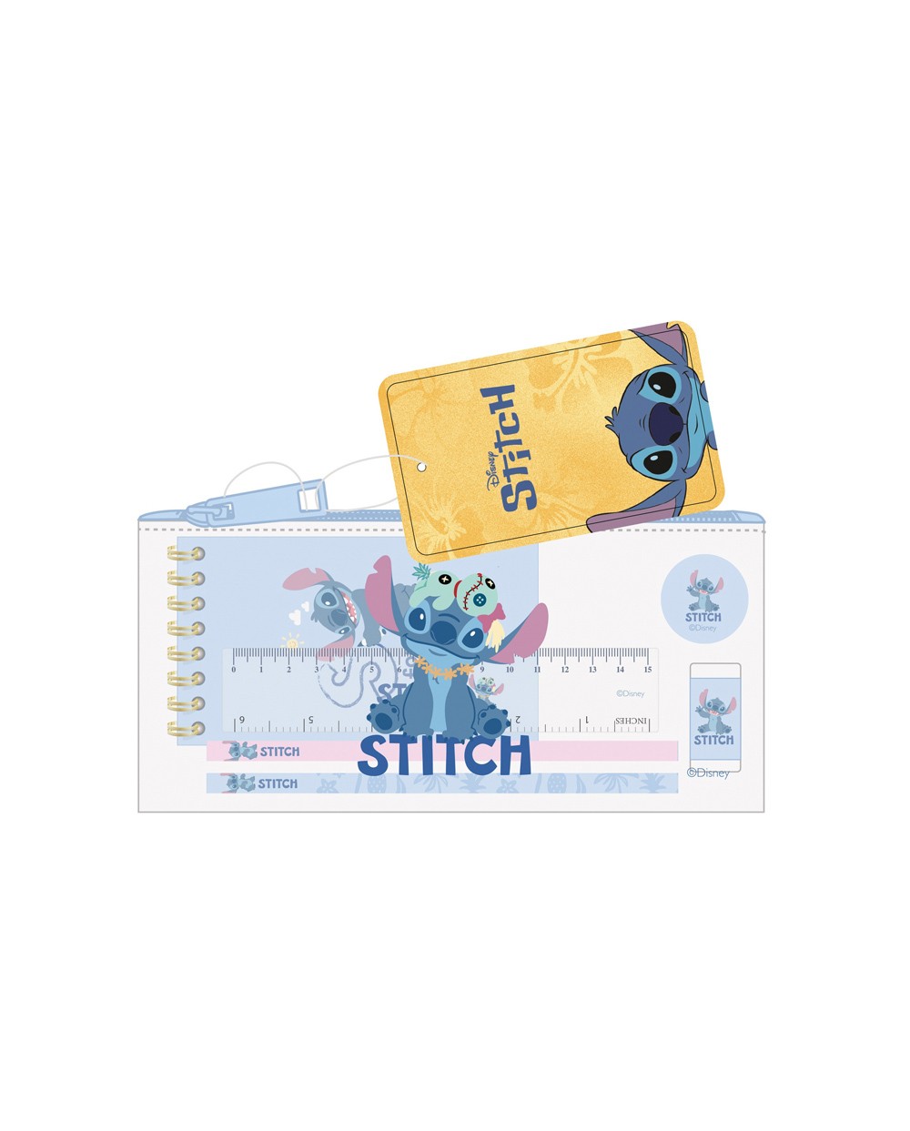 Bolso escolar portatodo safta actividades stitch stationery 105x225x10 mm