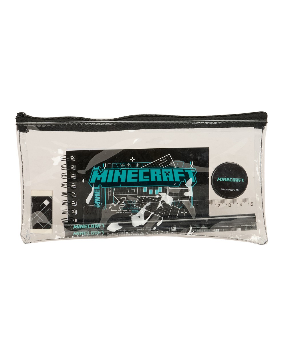 Bolso escolar portatodo safta actividades minecraft screen 105x225x10 mm