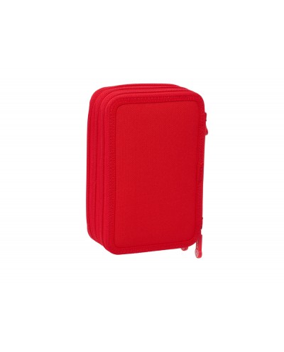 Plumier escolar safta sevilla fc triple cremallera 37 piezas 195x125x55 mm