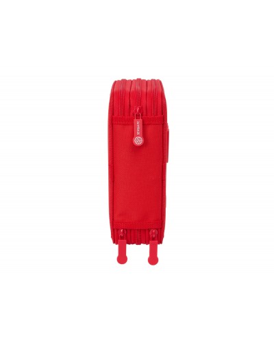 Plumier escolar safta sevilla fc triple cremallera 37 piezas 195x125x55 mm