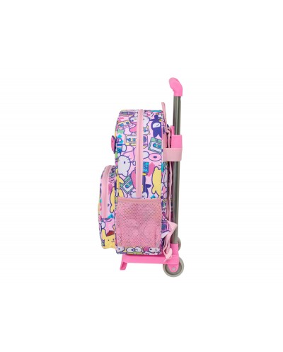 Mochila safta 185 con carro 705 hello kitty friends 340x260x110 mm