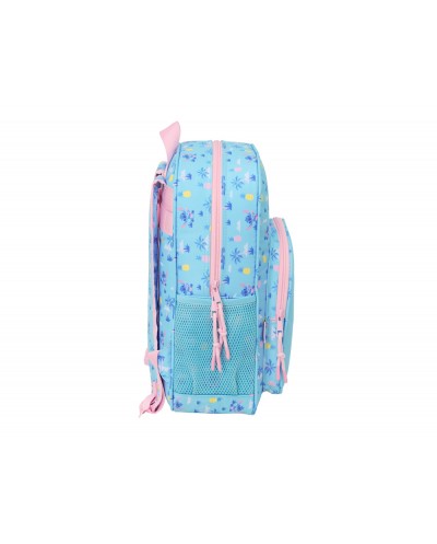 Mochila junior adaptable a carro safta stitch waves 380x320x120 mm