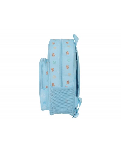 Mochila infantil adaptable a carro safta real madrid azul 340x260x110 mm