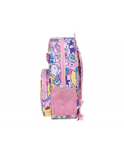 Mochila infantil adaptable a carro safta hello kitty friends 340x260x110 mm