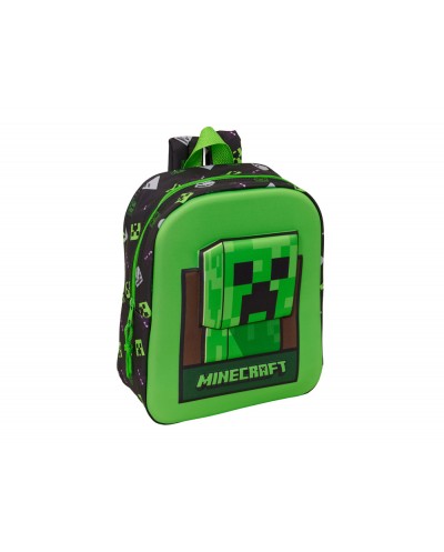 Mochila guarderia 3d safta minecraft 270x220x100 mm