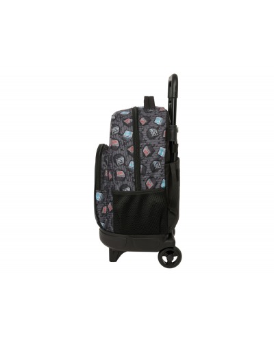 Mochila grande con ruedas compact extraible safta minecrraft grafitti 450x330x220 mm