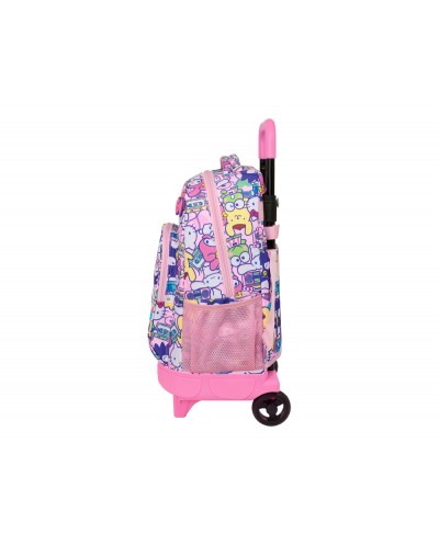 Mochila grande con ruedas compact extraible safta hello kitty friends 450x330x220 mm