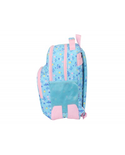 Mochila doble con cantoneras adaptable a carro safta stitch waves 420x320x150 mm