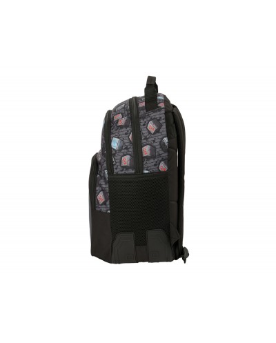 Mochila doble con cantoneras adaptable a carro safta minecraft grafitti 420x320x150 mm