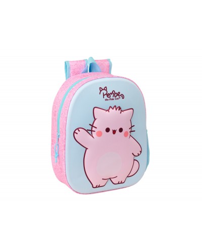Mochila safta 3d pembe 330x270x100 mm