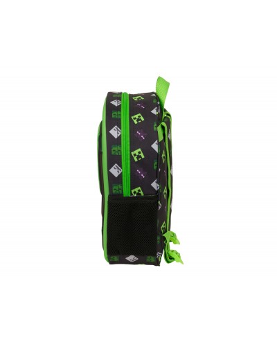 Mochila safta 3d minecraft 330x270x100 mm