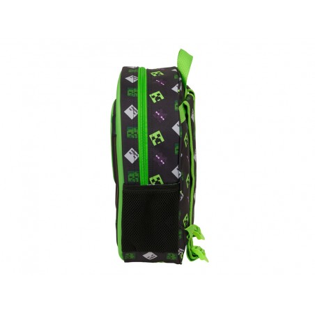Mochila safta 3d minecraft 330x270x100 mm