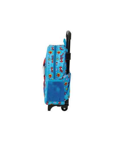 Mochila safta 3d con ruedas spidey 120x210x20 mm