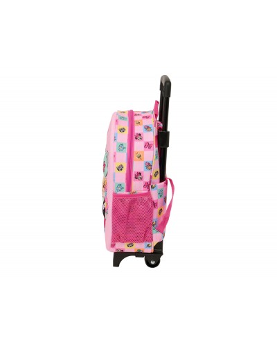 Mochila safta 3d con ruedas miniie mouse 120x210x20 mm