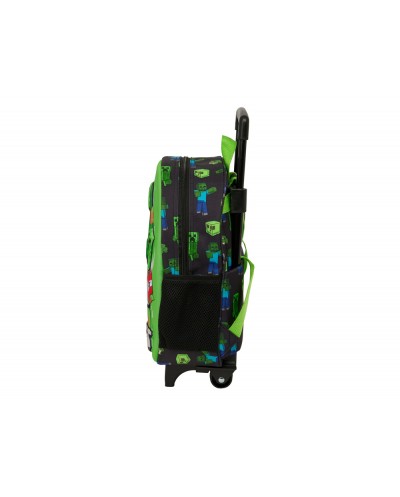 Mochila safta 3d con ruedas minecraft 120x210x20 mm