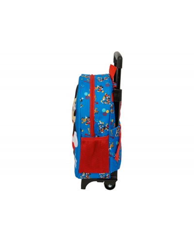 Mochila safta 3d con ruedas mickey mouse 120x210x20 mm