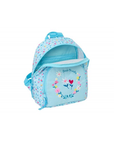 Mini mochila safta blackfit8 petalos 300x250x130 mm