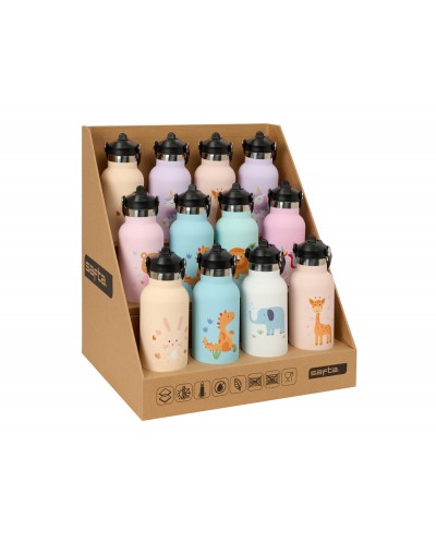 Botella escolar safta infantil surtidas expositor