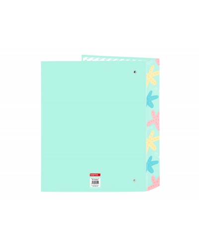 Carpeta carton folio 4 anillas safta lomo ancho safta estrellas