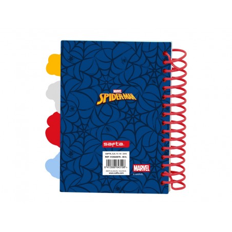 Bloc de notas safta a6 spiderman stationery