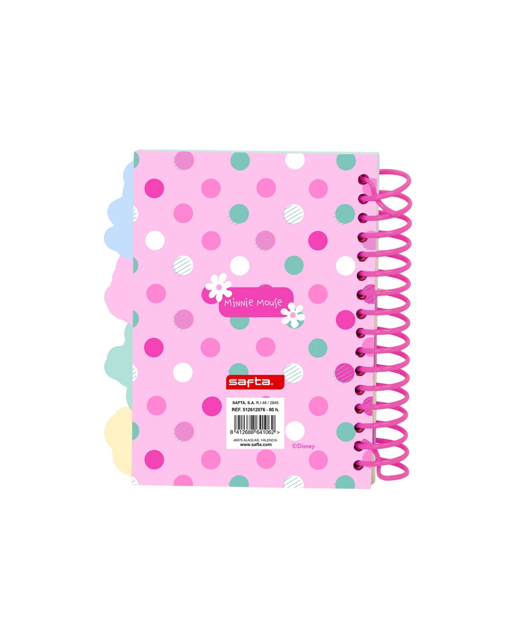 Bloc de notas safta a6 minnie mouse stationery