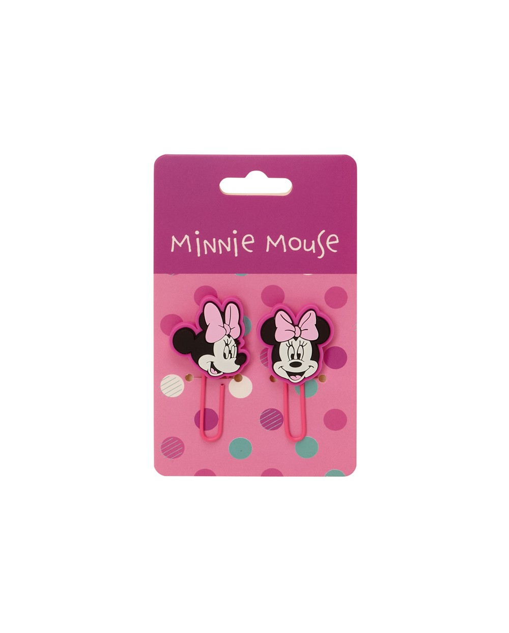 Blister clips safta minnie mouse stationery 125x75 mm