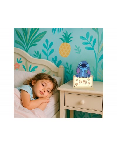 Lampara personalizable madera stitch